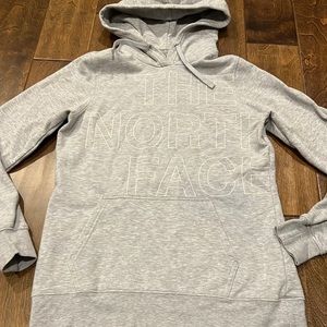 EUC North Face gray hoodie sweatshirt